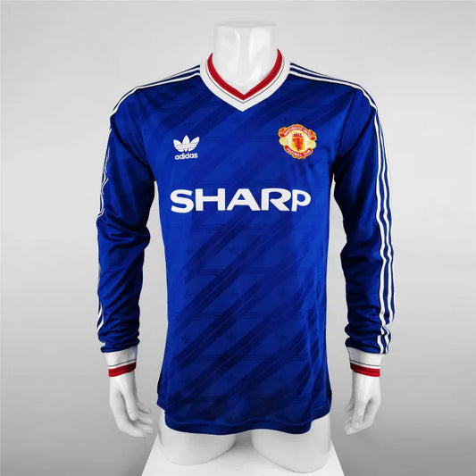 Manchester United Third Long Sleeve Retro Jersey 1986/1987