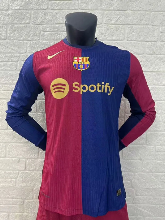 Barcelona Home Player Long Sleeve Jersey 2024/2025