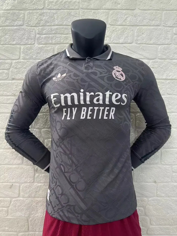 Real Madrid Third Player Long Sleeve Jersey 2024/2025