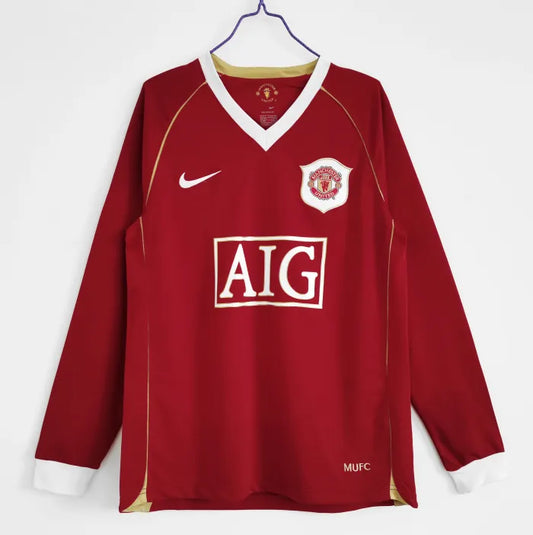 Manchester United Home Long Sleeve Retro Jersey 2006/2007