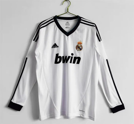 Real Madrid Home Long Sleeve Retro Jersey 2012/2013