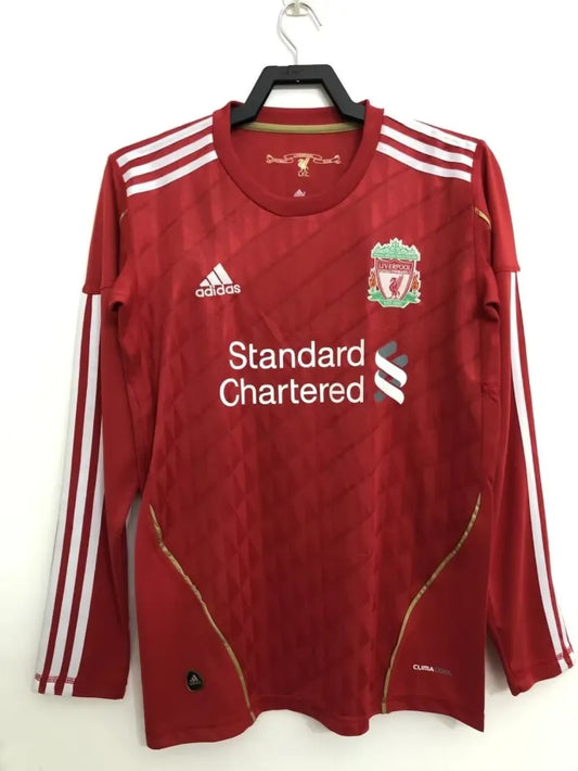 Liverpool Home Long Sleeve Retro Jersey 2010/2011