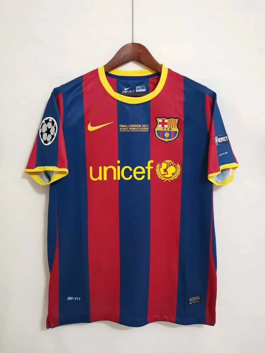 Barcelona 2010-2011 UEFA Champions League Final London jersey