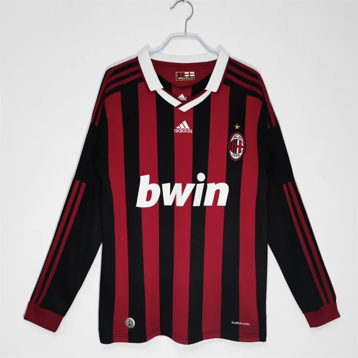 AC Milan Home Long Sleeve Retro Jersey 2009/2010