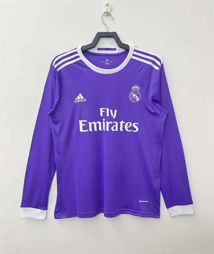 Real Madrid Away Retro Long Sleeves Jersey 2016/2017